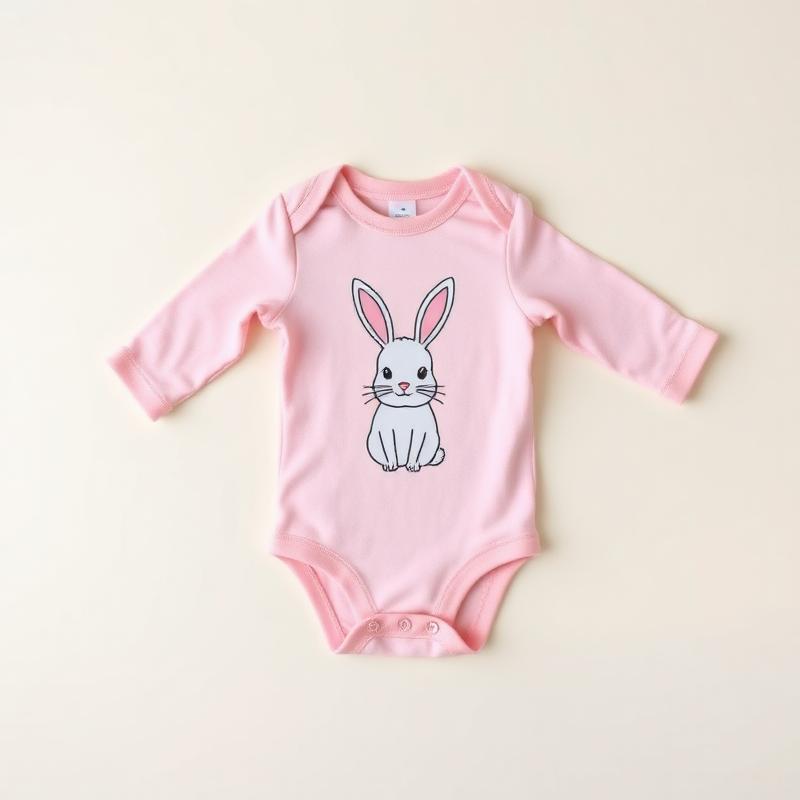 Bunny Print Cotton Bodysuit