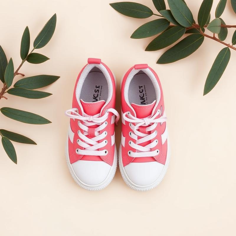 Coral Canvas Sneakers